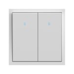 Выключатель 2-кл. с подсветкой Soft ARDERO, Белый (EV112L-W)