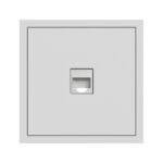 PC-розетка компьютерная 1-я RJ45, Cat.5e UTP Soft ARDERO, Белый (ER151PC-W)