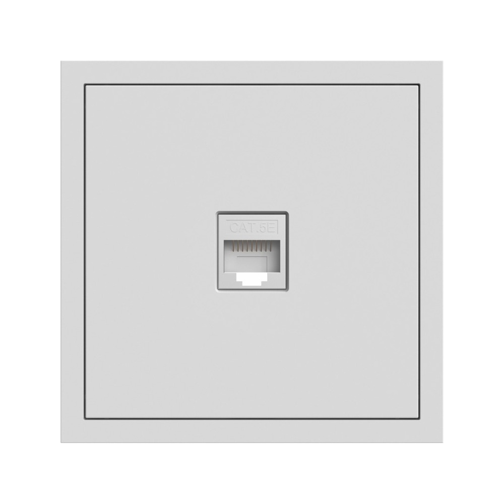 ardero_soft_80722_20260324181402 PC-розетка компьютерная 1-я RJ45, Cat.5e UTP Soft ARDERO, Белый (ER151PC-W) — изображение 1