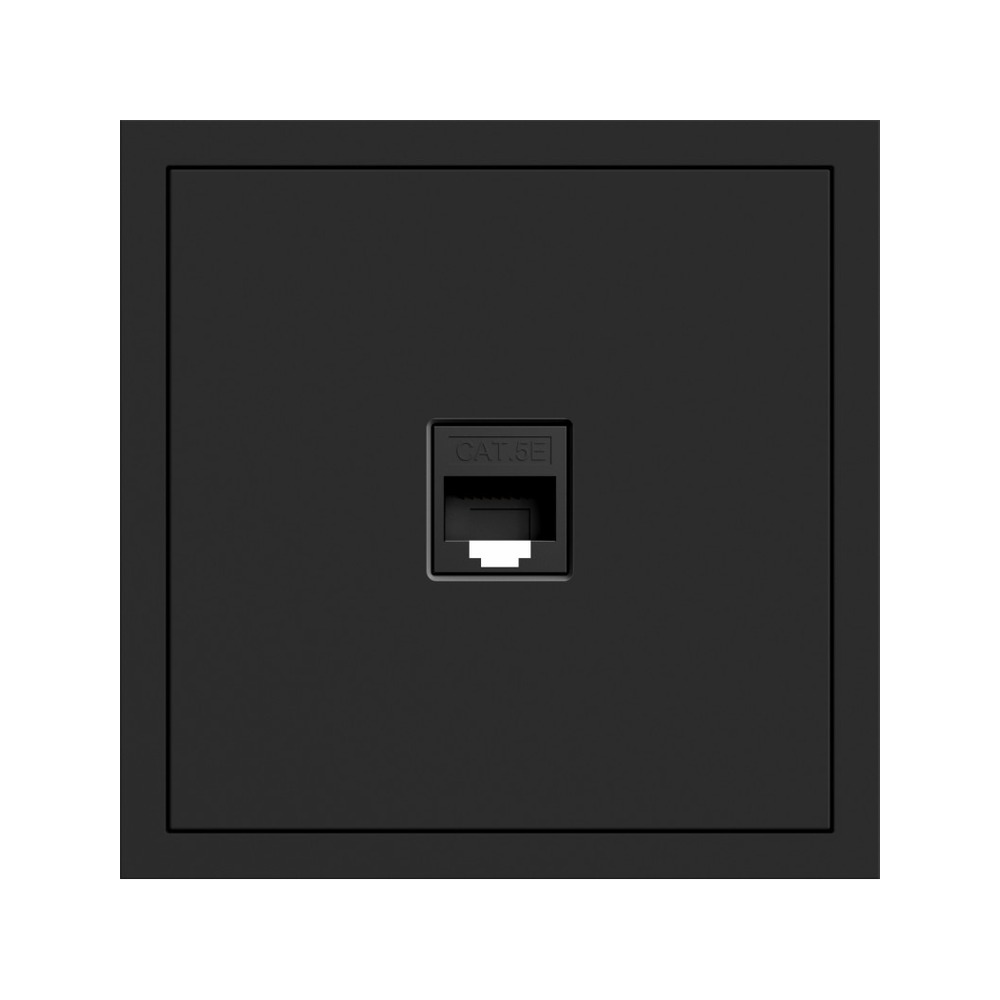 ardero_soft_80748_20260324181402 PC-розетка компьютерная 1-я RJ45, Cat.5e UTP Soft ARDERO, Черный (ER151PC-B) — изображение 1