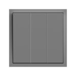 Выключатель 3-кл. Soft ARDERO, Серый (EV113-G)