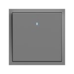 Выключатель 1-кл. с подсветкой Soft ARDERO, Серый (EV111L-G)