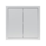 Выключатель 2-кл. Soft ARDERO, Серебро (EV112V-S)