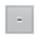 PC-розетка компьютерная 1-я RJ45, Cat.5e UTP Soft ARDERO, Серебро (ER151PC-S)