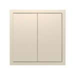 Выключатель 2-кл. с подсветкой Soft ARDERO, Шампань (EV112L-C)