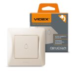 Кнопка звонка BINERA Videx, Кремовая (VF-BNDB1-CR)