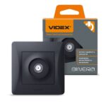 Розетка 1-я SAT спутниковая BINERA Videx, Черный графит (VF-BNSK1SATE-BG)