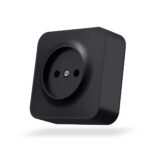 Розетка 1-я накладная без заземления IP20 BINERA Videx, Черный графит (VF-BNS21-BG)
