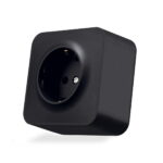 Розетка 1-я накладная с заземлением IP20 BINERA Videx, Черный графит (VF-BNS21G-BG)