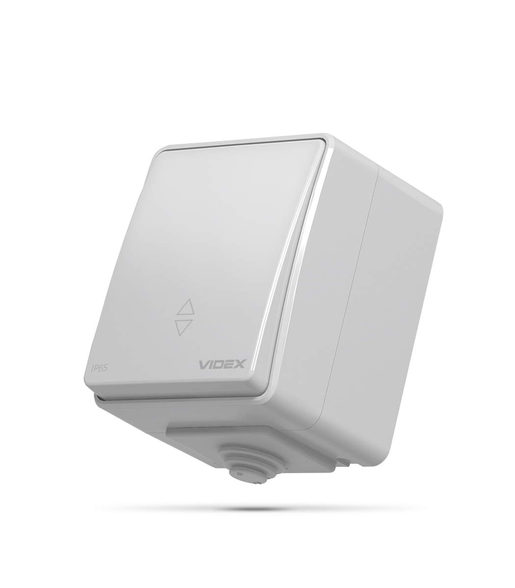 videx-vf-bnw11-p-g-ip65-1 Проходной 1-кл. выключатель наружный IP65 BINERA Videx, Серый (VF-BNW11P-G) — изображение 1